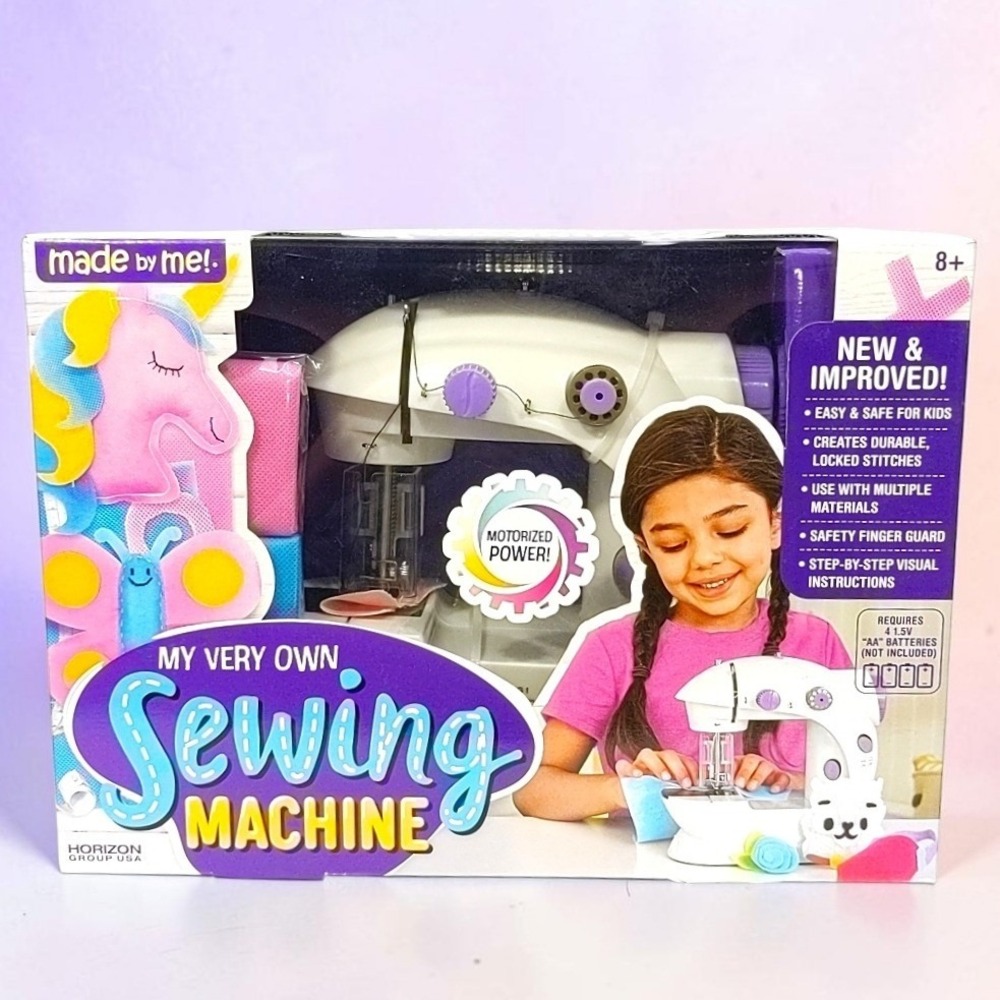 Made By Me My Very Own Sewing Machine Kids Beginner Craft Motorized Toy Kit NIB